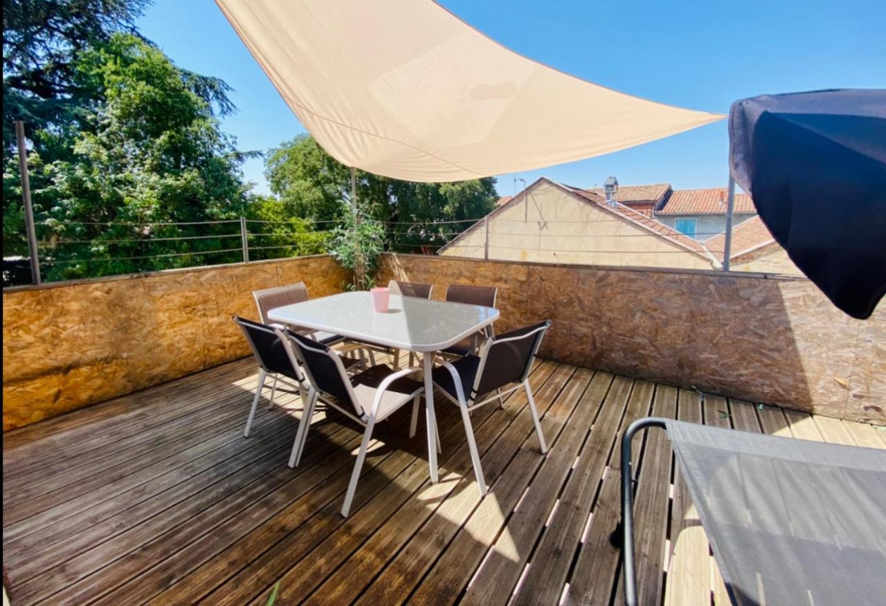 דירות טולוז T3 En Duplex Pour 6 Pers Bien Place Terrasse Et Parking Inclus מראה חיצוני תמונה